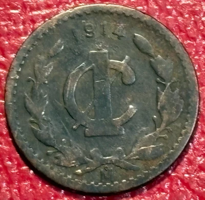 VINTAGR 1914 MEXICO MEXICAN 1 CENTAVO-NOV252 - Image 1 of 2