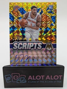 Panini Mosaic Obi Toppin Rookie Scripts 2020-21 mosaico dorado naranja Prizm automático radiocontrol - Imagen 1 de 5