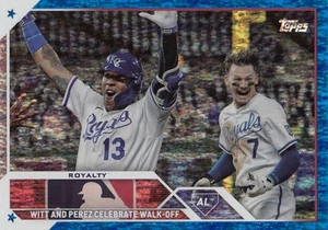 Actualización Topps 2023 Salvador Pérez/Bobby Witt Jr. Lámina Azul #US36 #/999 Reales - Imagen 1 de 1
