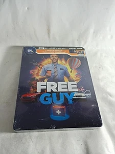 Free Guy Steelbook [4K Ultra HD + Blu-ray + Digital] – Heavy Shelf Wear - Picture 1 of 10
