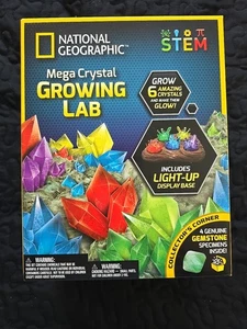 National Geographic Mega Crystal Growing Kit - Grow 6 Crystals with Light-Up ... - Picture 1 of 6