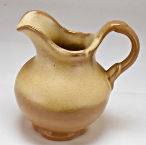 Frankoma Vintage Keramik 40A kleiner Krug Milchkännchen, braun satiniert - Bild 1 von 3