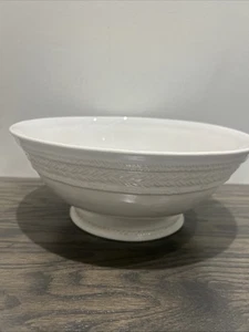 Juliska Le Panier Whitewash große Schüssel mit Fuß - Bild 1 von 5