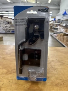 National Hardware® Black Heavy-Duty Adjust-O-Matic Gate Latch - Picture 1 of 2