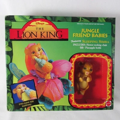 Disney El Rey León Jungle Friend Bebés Durmiendo Simba Figura Juego 1994 Foto 1 de 4
