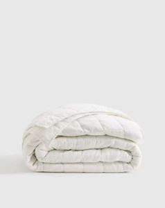 NWT Quince White Full/Queen European Linen Box Quilt – No Shams - Picture 1 of 4