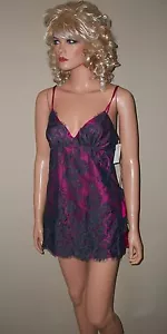  NWT $128 Victoria Secret Designer Collection Flora Nikrooz Lace Chemise S - Picture 1 of 4