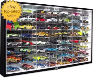 JACKCUBE Design Hot Wheels 1/64 Scale Diecast Display Case Storage Cabinet Shelf - Picture 1 of 12