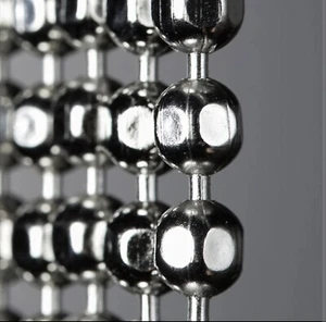 12 mm Grob Kugelkette Halskette Halsband 18 Zoll ~ NPS Stahl Perlen 1/2 Zoll ~ Goth Retro - Bild 1 von 4