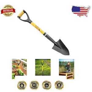 30" Mini Fiberglass Handle Shovel - D-Handle Ergonomic Design for Convenience - Picture 1 of 11