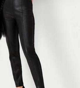 Ann Taylor Leather Coating Leggings Womens Sizes S Black - Picture 1 of 5