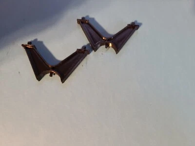 KUSAN REPRODUCTION PAIR ROCKET STANTIONS BLACK - Image 1 of 2