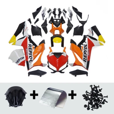 Kit de carenados inyectables naranja rojo para carrocería Honda CBR650R 2019 2021 2022 2023 Foto 1 de 4