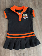 Toddler's NFL Cleveland Tigers Black Short Sleeve cheerleading dress 12 months