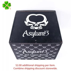 Caja de cigarros de madera vacía Asylum 13 80 x 6 7" x 6,75" x 5,5" - Imagen 1 de 12