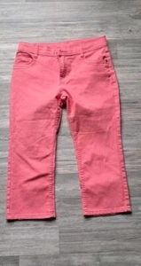 Marks & Spencer Pink Jeans Ladies Trouser, Three Quarter, Size 10 - Picture 1 of 9