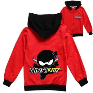 NINJA KIDZ Kids Clothes Boys Sport Jacket Baby Girls Spring And Autumn Hoodie - Picture 1 of 24