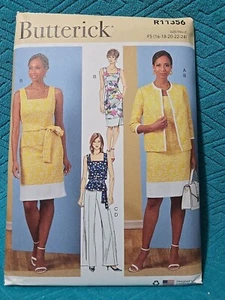 Butterick Pattern R11356 / B6882 F5- Misses Jacket Dress Top Pants Sz 16-24 New - Picture 1 of 3