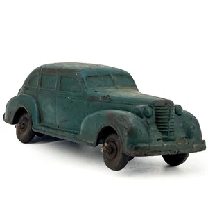 1938 AUBURN Rubber Corp. Oldsmobile sechs Limousinen Spielzeug dunkelblau original ASIS - Bild 1 von 16