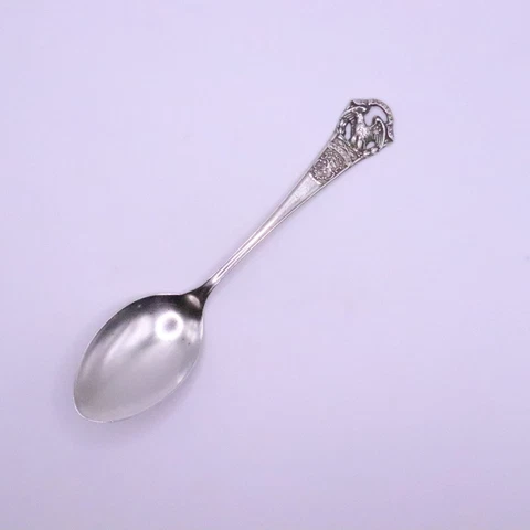 Vintage Collectible sterling silver Illinois souvenir spoon by Weidlich  2465 Cover