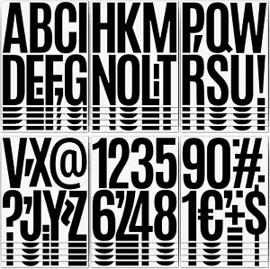 305 Pcs Waterproof 5" Vinyl Alphabet & Number Stickers - Self-Adhesive for Mailb - Picture 1 of 9