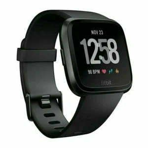 Fitbit Versa Smart Watch Fitness Activity Tracker Black new - Picture 1 of 1