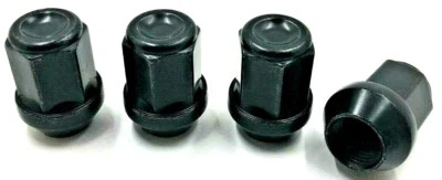 4 X ALLOY WHEEL NUTS BLACK FOR CHRYSLER 300C M14 X 1.5 19MM BOLTS LUGS STUD (34) - Image 1 of 2