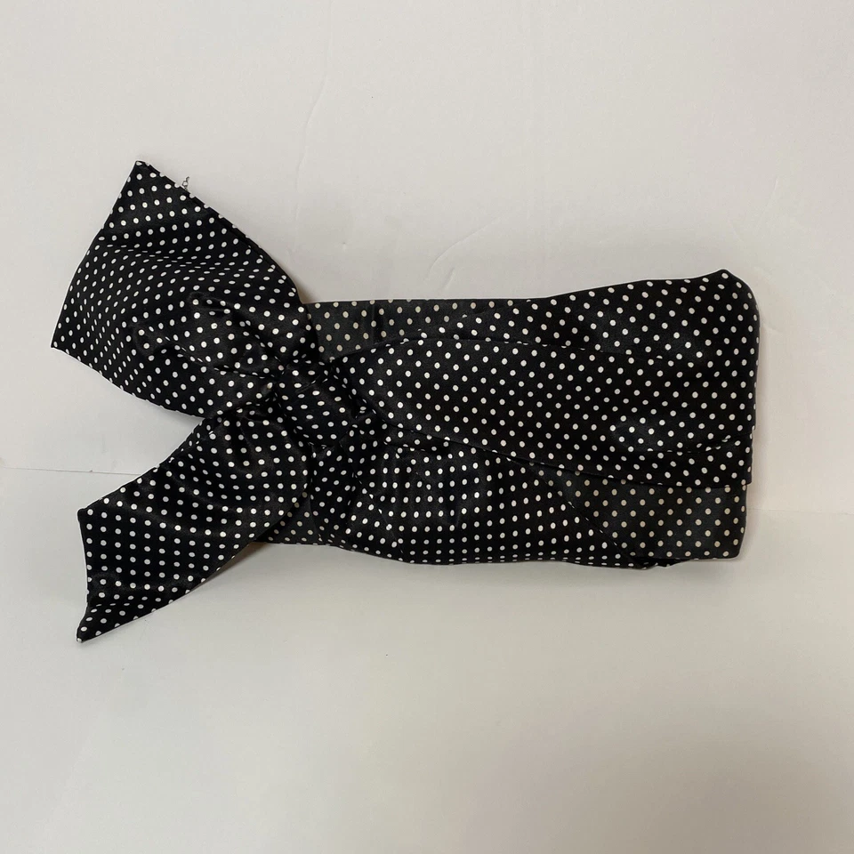 Bolso sin asas Steve Madden satinado cremallera cartera lazo lunares retro gema bola cremallera tirar Foto 1 de 4