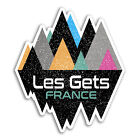 2 X 10Cm Les Gets France Vinyl Stickers   Skiing Sticker Laptop Luggage 18982
