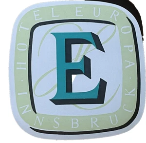 Hotel Europa Luggage Label Innsbruck Unused Sticker Vintage - Picture 1 of 3