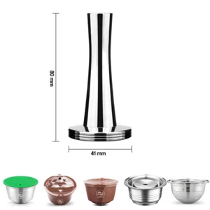 304Stainless Coffee Tamper Espresso Capsule Press Tool 41mm For Nespresso Vertuo - Picture 1 of 6