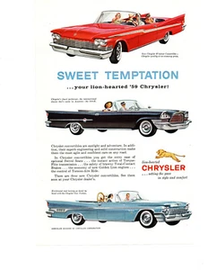 1959 CHRYSLER WINDSOR, NEW YORKER ~ ORIGINAL PRINT AD - Picture 1 of 2