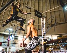 Ricochet & Rey Mysterio Signed 11x14 Photo BAS COA New Japan Pro Wrestling WWE 1