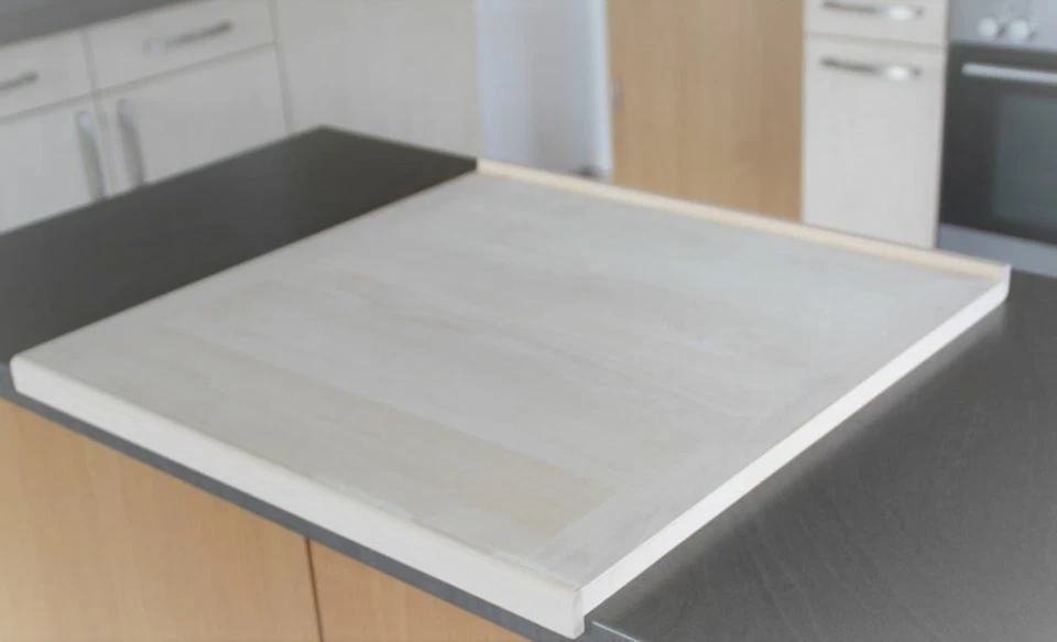 BACKBRETT NUDELBRETT PROFI BAKING BOARD EICHE LINDE XL MASSIV HARTHOLZ 2 LEISTEN - Bild 1 von 4