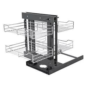 Swing Left & Right Blind Corner Kitchen Cabinet Pull Out Pantry Racks Organizer - Picture 1 of 22