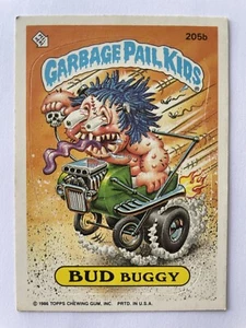 Carte Garbage Pail Kids TOPPS Les Crados GPK 1986 BUD BUGGY 205b - Picture 1 of 2