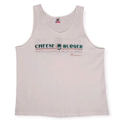Cheeseburger In Paradise Front Street Lahaina Single Stitch Made In USA Maui VTG - Image 1 of 4