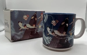 Vintage Disney Classic Peter Pan Tinkerbell Kaffeebecher Tasse 12 Unzen Box Top - Bild 1 von 7