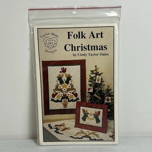Taylor Made Folk Art Christmas Quilt Applique Wallhanging Tree Skirt Pattern - Picture 1 of 4