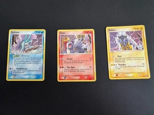 Pokemon HOLO Entei Suicune Raikou 1/17 3/17 4/17 POP SERIES 2 NM - Picture 1 of 9
