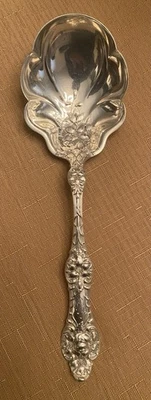 "Cuchara para servir bayas Alvin Sterling Orange Blossom 9""" Foto 1 de 4