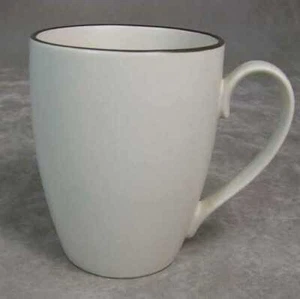 Gibson Moorea Weiß Steinzeug Braun Kaffeebecher - Bild 1 von 1