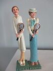 The Windsor Collection Man & Woman sport of  Tennis players 7'' pair figurines