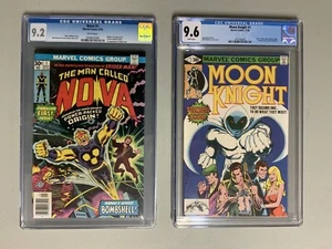 Key MCU 1st Appearances🔥Moon Knight & Nova #1’s🔥CGC 9.6 & 9.2 - Picture 1 of 3