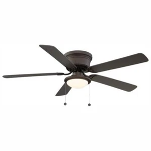 PRIVATE BRAND Ceiling Fan 56" Indoor Flush Mount Standard Steel Espresso Bronze - Picture 1 of 12