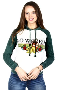 Disney Lion King No Worries Junior's Hooded Sweatshirt - Picture 1 of 2