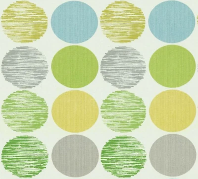 Tecido de costura Waverly SWEET SPOT círculos MARINE decoração para casa cortina travesseiro BTY - Imagem 1 de 4