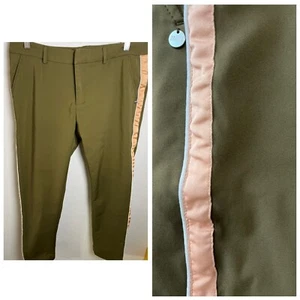 Scotch & Soda Maison Scotch Pants Women's Medium Satin Stripe Grunge Skater Y2K - Picture 1 of 9