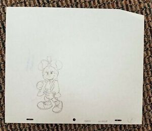 Cute Disney Minnie Mouse Original Production Drawing Animators Notes 44031 Art