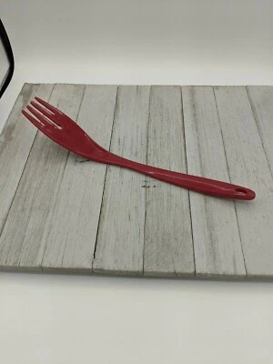 Espátula roja melamina giradora pinza horquilla utensilio 11" Foto 1 de 4